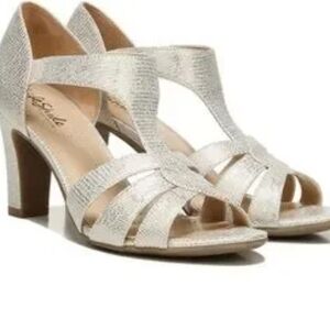 Elegant Silver High Heel Sandals